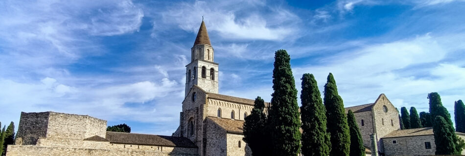 La basilica di Aquileia vista dall'esterno